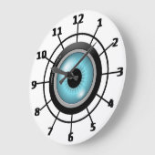 カメラレンズ ラージ壁時計 (傾斜)