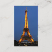 カメラレンズ – 写真を最高の背面に表示 名刺 (裏面)