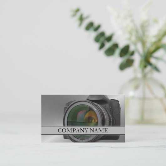 カメラレンズ 名刺 (スタンド正面)