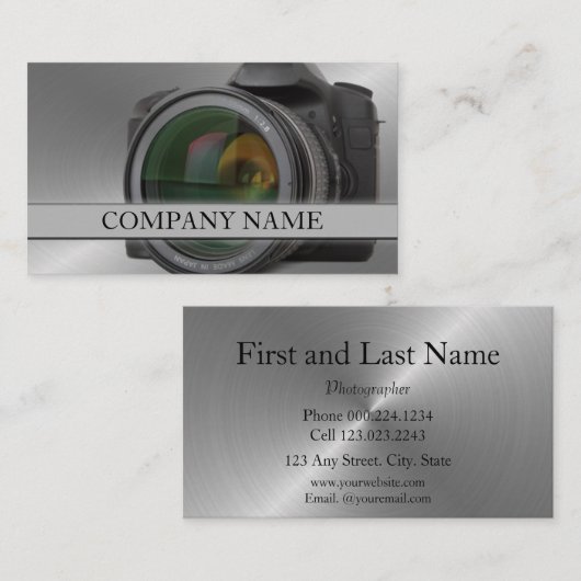 カメラレンズ 名刺 (正面/裏面)