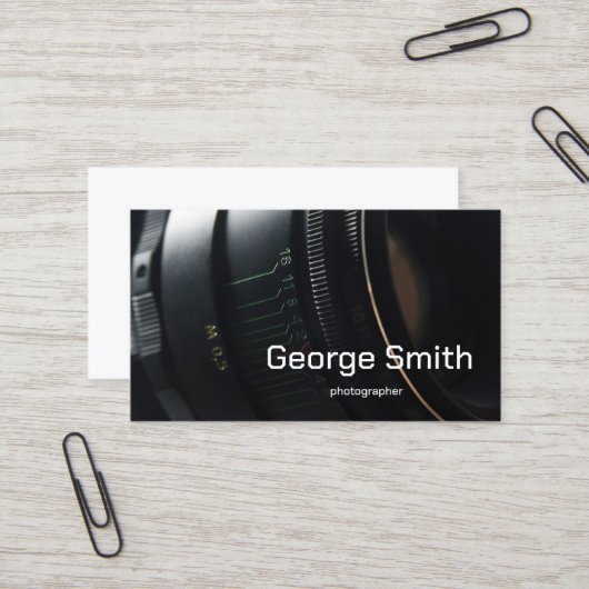 カメラレンズ 名刺 (正面/裏面インサイチュ)