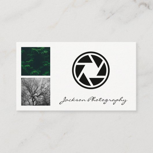 カメラレンズ |屋外自然写真 名刺 (正面)