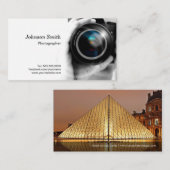 カメラレンズ – 背面最高のに作品を表示 名刺 (正面/裏面)