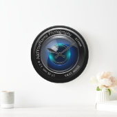 カメラレンパーソナライズされたズ ラージ壁時計 (ホーム)