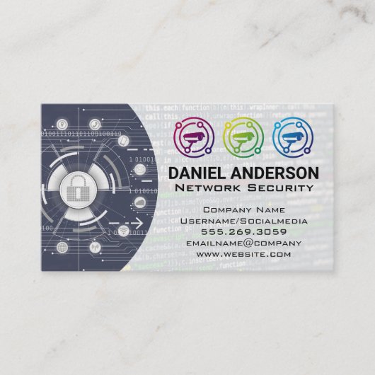 カメラロゴ |サイバーセキュリティ 名刺 (正面)