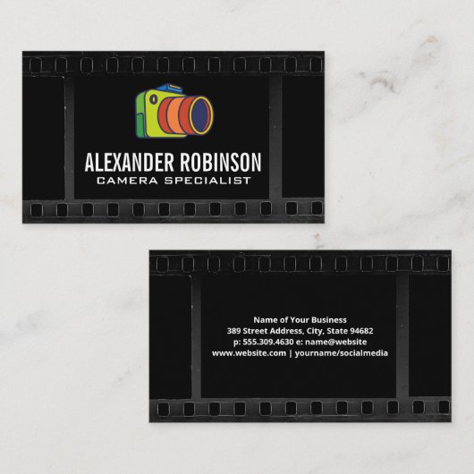 カメラロゴ | フィルム 名刺 (正面/裏面)