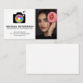 カメラロゴ | モデル保持バラ 名刺 (正面/裏面)