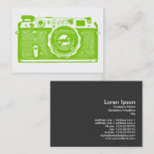 カメラロシアの – 火星の緑（白） 名刺 (正面/裏面)