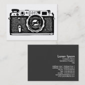 カメラロシアの – 白黒 名刺 (正面/裏面)