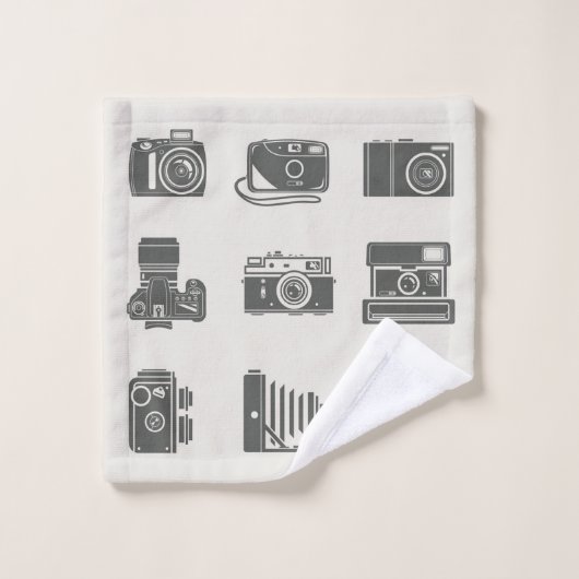 カメラヴィンテージ撮影 バスタオルセット (ウォッシュタオル)