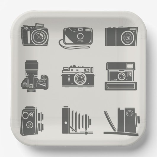 カメラヴィンテージ撮影 ペーパープレート (正面)