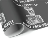 カメラ中毒が瞬く間の写真に ラッピングペーパー (ロールコーナー)