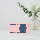 カメラ事業、ピンク写真アンティークフィルム 名刺 (スタンド正面)