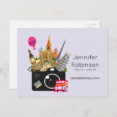 カメラ付きヨーロッパランドマーク ポストカード (正面/裏面)