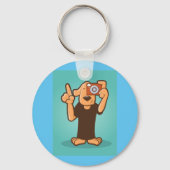 カメラ付き犬 キーホルダー (正面)