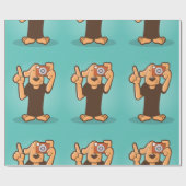 カメラ付き犬 ラッピングペーパー (フラット)