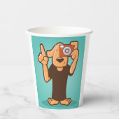 カメラ付き犬 紙コップ (正面)