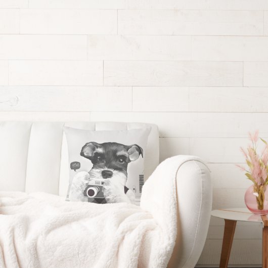 カメラ付シュナウザー クッション (ソファ)