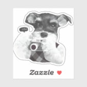 カメラ付シュナウザー シール (シート)