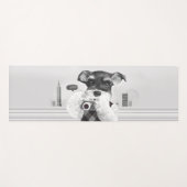 カメラ付シュナウザー ヨガマット (正面(横))