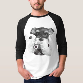 カメラ付シュナウザー Tシャツ