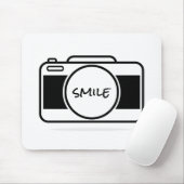 カメラ付スマイル文字 マウスパッド (マウス)