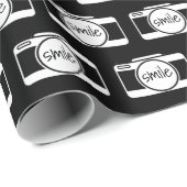 カメラ付スマイル文字 ラッピングペーパー (ロールコーナー)