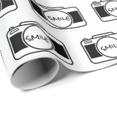 カメラ付スマイル文字 ラッピングペーパー (ロールコーナー)