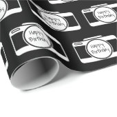 カメラ付誕生日文字 ラッピングペーパー (ロールコーナー)