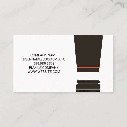 カメラ体及びレンズ 名刺 (裏面)