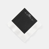 カメラ写真ハートビートフォトグラファー 縁ありカクテルナプキン (角)