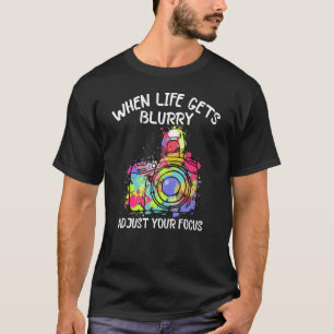カメラ写真愛好家フォトグラファーやる気を起こさせる Tシャツ