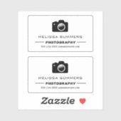 カメラ写真 – フォトグラファー連絡情報 シール (シート)