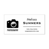 カメラ写真 – フォトグラファー連絡情報 セルフインキングスタンプ (デザイン)