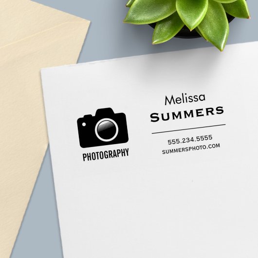 カメラ写真 – フォトグラファー連絡情報 セルフインキングスタンプ