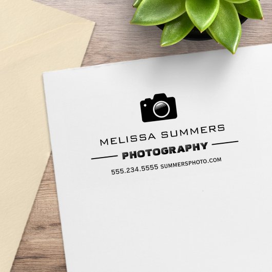 カメラ写真 – フォトグラファー連絡情報 ラバースタンプ