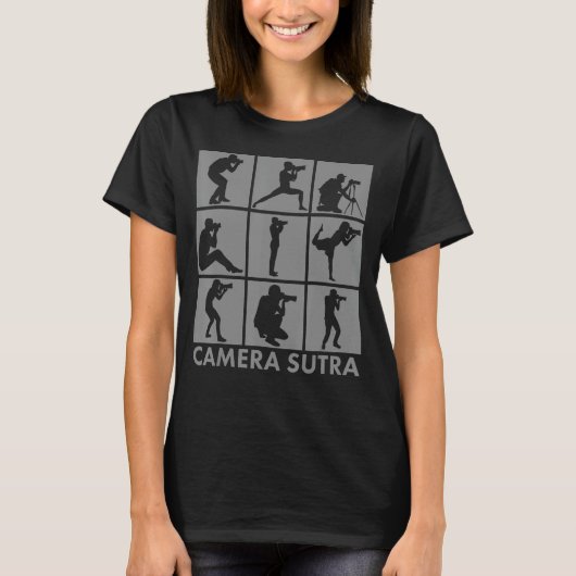カメラ写経写真撮影カメラ Tシャツ (正面)