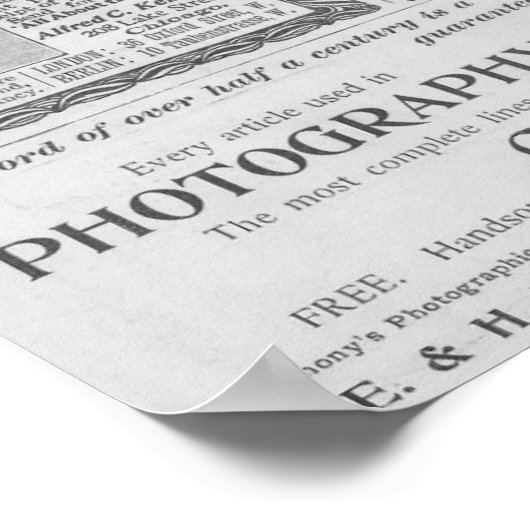 カメラ広告 ポスター (角)