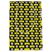 カメラ撮影テーマ黄 ミディアムペーパーバッグ (正面)