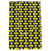 カメラ撮影テーマ黄 ミディアムペーパーバッグ (裏面)