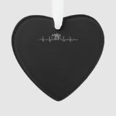 カメラ撮影心拍写真家 オーナメント (正面)