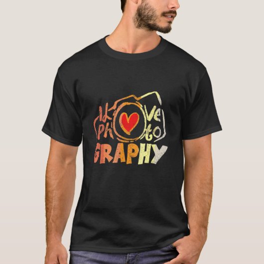 カメラ撮影者 Tシャツ (正面)