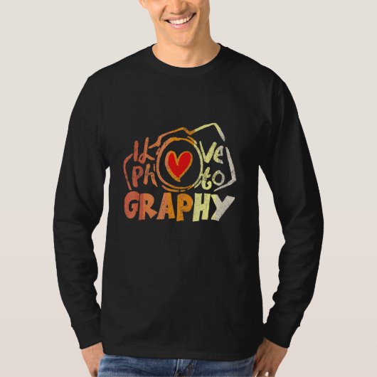 カメラ撮影者 Tシャツ (正面)