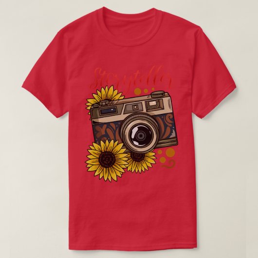 カメラ撮影者 Tシャツ (デザイン正面)