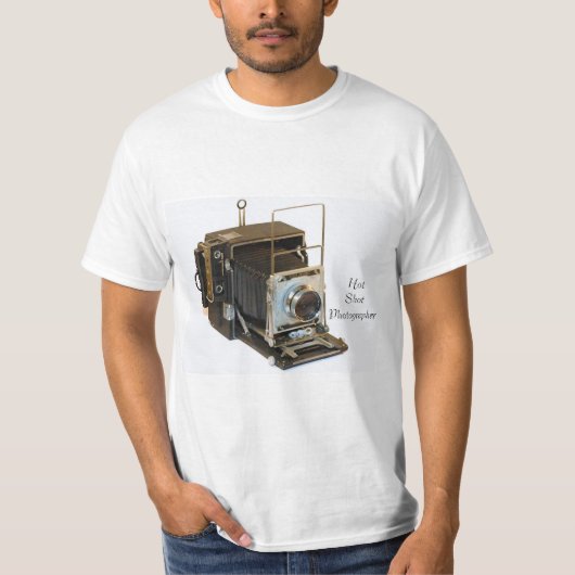 カメラ男性へイメージのTシャツ Tシャツ (正面)
