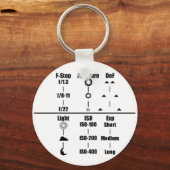 カメラ設定ガイドキーチェーン キーホルダー (正面)