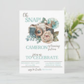 カメラ誕生日パーティー招待写真 招待状 (スタンド正面)