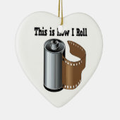 カメラ転がフィルム セラミックオーナメント (右)