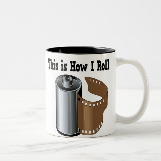 カメラ転がフィルム ツートーンマグカップ (右)