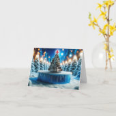 カメラ電子ショップクリスマスグリーティングカード カード (黄色い花)